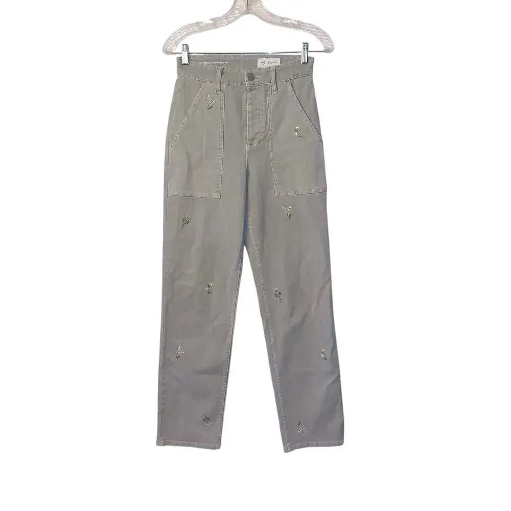 AG ADRIANO GOLDSCHMIED Pant 23 RELAXED STRAIGHT VTG Embroidered - Picture 3 of 13